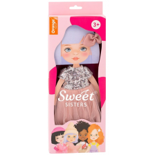 Комплект дрехи за кукла Orange Toys Sweet Sisters - Розова рокля с пайети -1