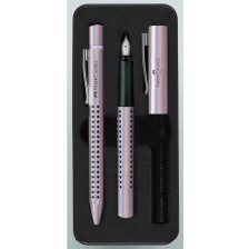Комплект химикалка и писалка Faber-Castell Grip 2011 - Перлен -1