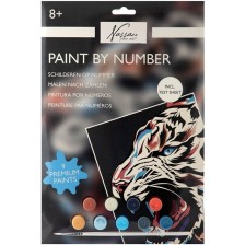 Комплект за рисуване по номера Grafix - Тигър