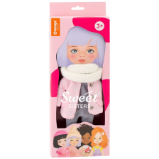 Комплект дрехи за кукла Orange Toys Sweet Sisters - Розово яке с шал -1