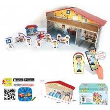 Комплект говорещи играчки Jagu - Болница и къща, 10 части -1