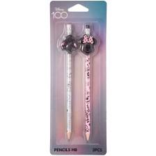  Комплект моливи Cool Pack Opal - Disney 100, Minnie and Stitch, HB, 2 броя -1
