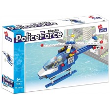 Конструктор Alleblox Police Force - Полицейски хеликоптер, 122 части -1