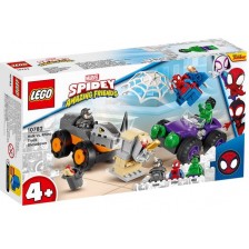 Конструктор LEGO Marvel - Spidey Amazing Friends, Хълк срещу Носорога (10782) -1