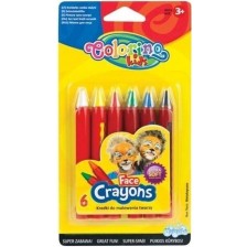 Комплект пастели за лице Colorino Kids - 6 цвята -1