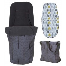 Комплект чувалче за крака и чанта за количка Cosatto - Fika Forest