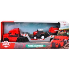 Kомплект Dickie Toys - Транспортен камион с трактор Massey Ferguson -1