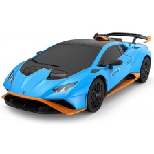 Кола с радиоуправление Rastar - Lamborghini Huracan STO Radio/C, синя, 1:24