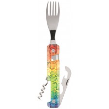 Комплект за хранене Akinod - Multifunction Cutlery 13H25, Pixel -1