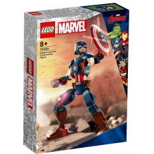 Конструктор LEGO Marvel Super Heroes - Фигура за изграждане капитан Америка (76258)