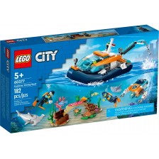 Конструктор LEGO City - Изследователска лодка за гмуркане (60377) -1