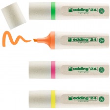 Комплект текст маркери Edding  24 Eco Highlighter - 4 цвята -1
