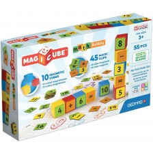 Комплект магнитни кубчета Geomag - Magicube, Math Building, 55 части -1