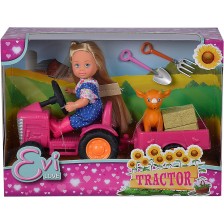 Комплект Simba Toys Evi Love - Еви с трактор -1