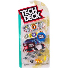 Комплект скейтборди за пръсти Tech Deck - Papa Sora, Paris 2024, 4 броя -1