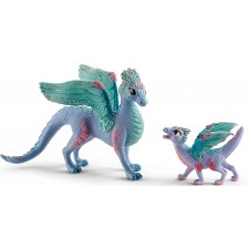 Комплект фигурки Schleich Bayala - Цветни дракони -1