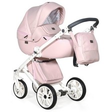 Комбинирана детска количка 2в1 Baby Giggle - Porto, розова -1