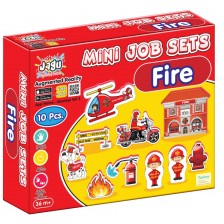 Комплект говорещи играчки Jagu - Пожарна, 10 части -1