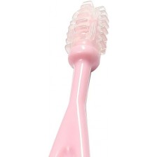 Комплект четки за зъби Babyono - 550/02, розови, 3 броя
