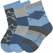 Комплект детски чорапи Sterntaler - 17/18 размер, 6-12 месеца, 3 чифта