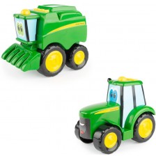 Комплект играчки John Deere - Johnny трактор и Corey комбайн -1