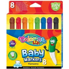 Комплект флумастери Colorino Kids - 8 цвята