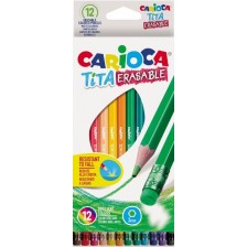 Комплект цветни моливи Carioca Tita - 12 цвята