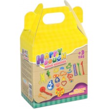 Комплект за моделиране Cese Toys - Happy Play Dough, с формички