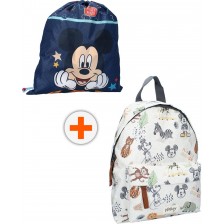 Комплект за детска градина Vadobag Mickey Mouse - Раница и спортна торба, Wild About You -1