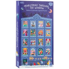 Коледен календар Professor Puzzle от 24 х 50 части - Коледа през прозореца -1