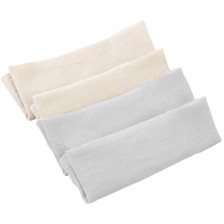 Комплект 4 кърпички от муселин BabyJem - Сиви, 25 x 25 cm