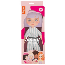 Комплект дрехи за кукла Orange Toys Sweet Sisters - Гащеризон на райета -1