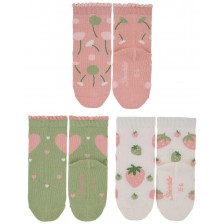 Комплект детски къси чорапи Sterntaler - 3 чифта, 23/26, 2-4 години -1