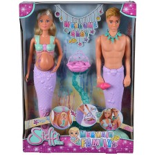 Комплект кукли Simba Toys Steffi Love - Семейство русалки с бебе -1