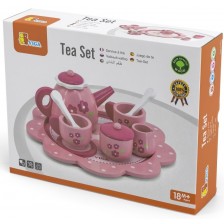 Комплект Viga - Сервиз за чай, розов