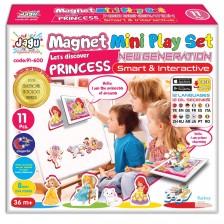 Комплект Jagu - Магнитни говорещи играчки, принцеси, 11 части -1
