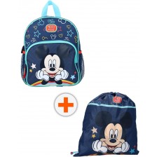 Комплект за детска градина Vadobag Mickey Mouse - Раница и спортна торба, I'm Yours To Keep