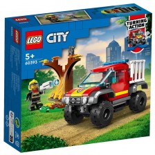 Конструктор LEGO City - Пожарникарски камион 4x4 (60393) -1
