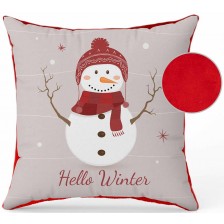 Коледна възглавничка със снежен човек Амек Тойс - Happy winter -1