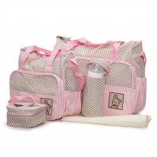 Комплект чанти Moni - Stella, розови -1