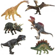 Комплект фигури Kruzzel - Динозаври, 6 броя -1