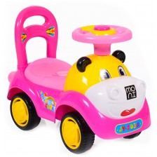 Kола за бутане Moni - Super Car, розова -1