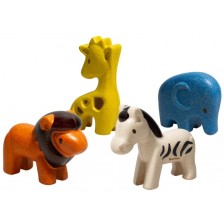 Комплект дървени играчки PlanToys - Животни