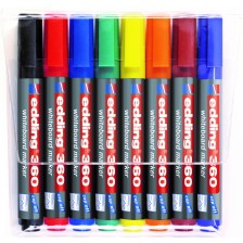 Комплект маркери за бяла дъска Edding 360 - 8 цвята -1