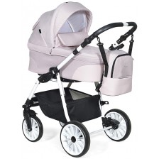 Комбинирана детска количка 3в1 Baby Giggle - Alpina, розова -1