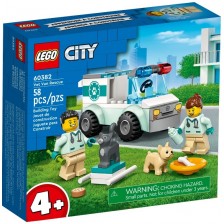 Конструктор LEGO City - Спасение с ветеринарен бус (60382) -1