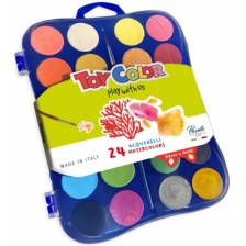 Комплект водни бои Toy Color - 24 цвята  -1