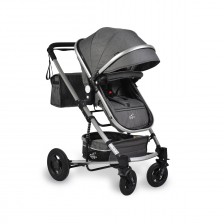 Бебешка комбинирана количка Moni - Gigi, тъмносива -1