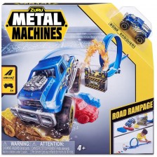 Комплект Zuru - Metal Machines, писта с лупинг и количка, Road Rampage -1