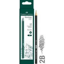 Комплект моливи Faber-Castell 1111 - 2B, 12 броя -1